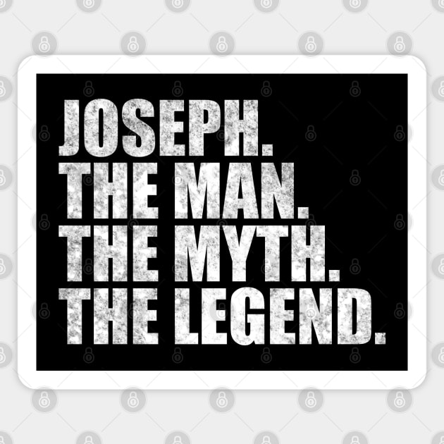 Joseph Legend Joseph Name Joseph given name Sticker by TeeLogic